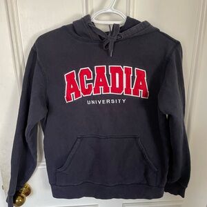 Nice Acadia University logo hoodie